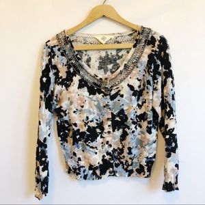 HWR Anthropologie Button Down Cardigan Size Large